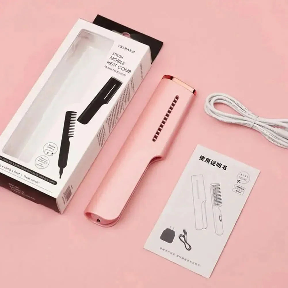 Portable Mini Hair Straightening Comb