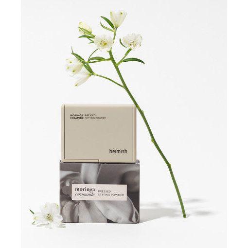 Natural Moringa Pressed Powder - Oil Free Flawless Finish - Mycosmeticslondon