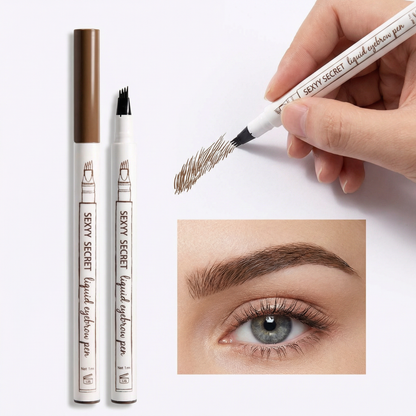 Waterproof 4 Fork Eyebrow Liquid Brow Pencil