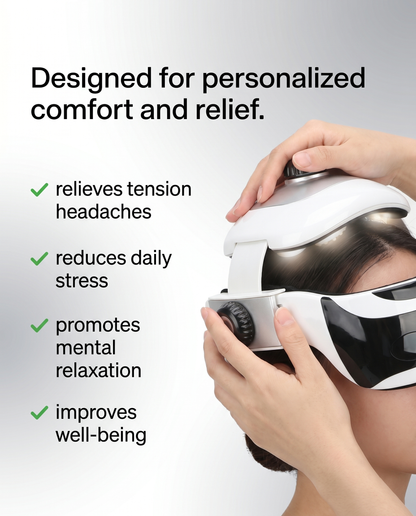 Electric Helmet Scalp & Head Massager – Ergonomic Relief for Stress and Tension