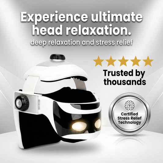 Electric Helmet Scalp & Head Massager – Ergonomic Relief for Stress and Tension