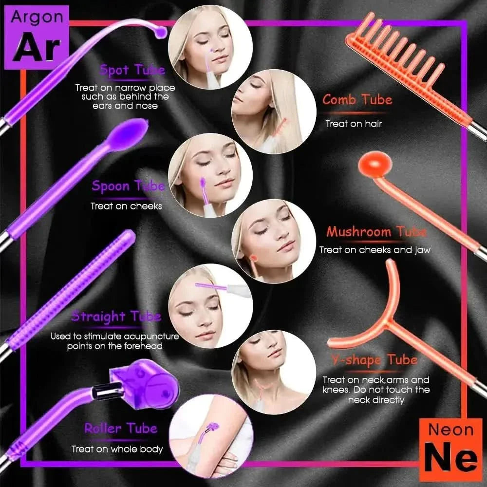 Advanced Skincare Electrotherapy Wand for Glowing Skin