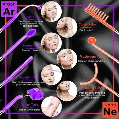 Advanced Skincare Electrotherapy Wand for Glowing Skin