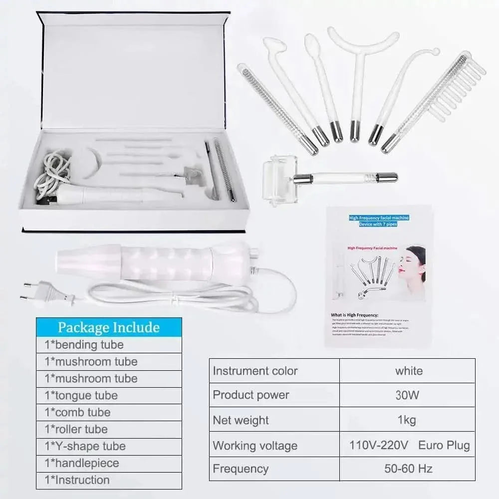 Advanced Skincare Electrotherapy Wand for Glowing Skin