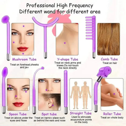 Advanced Skincare Electrotherapy Wand for Glowing Skin
