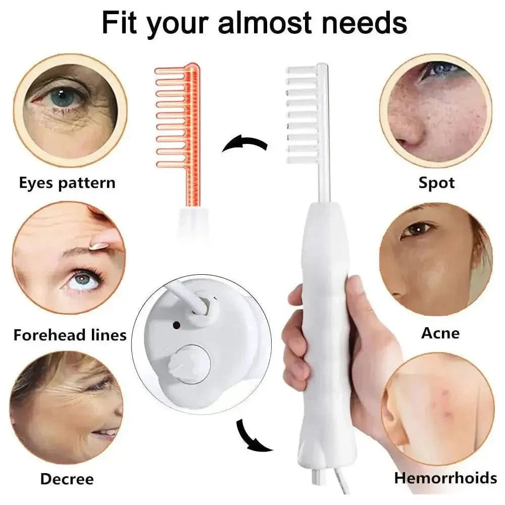 Advanced Skincare Electrotherapy Wand for Glowing Skin