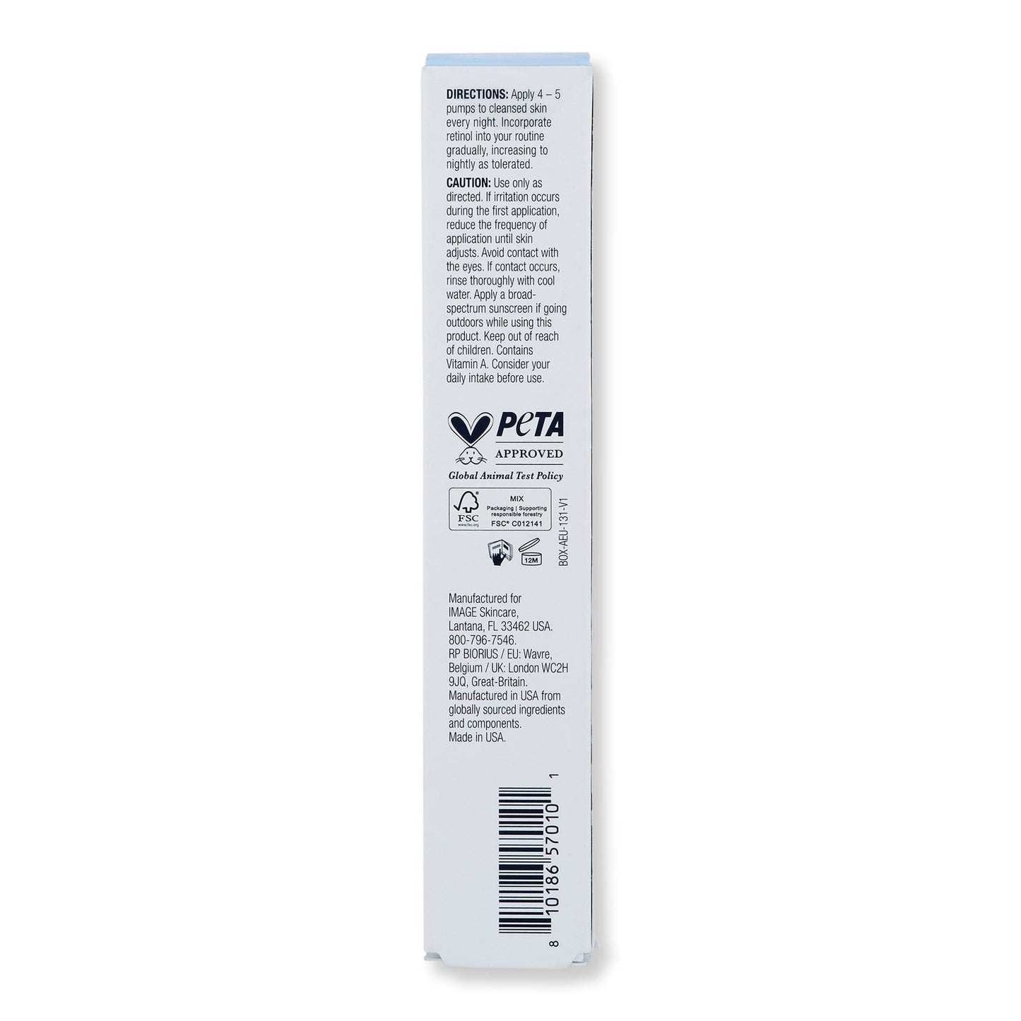 Anti Aging Night Face Mask with 0.5% Retinol