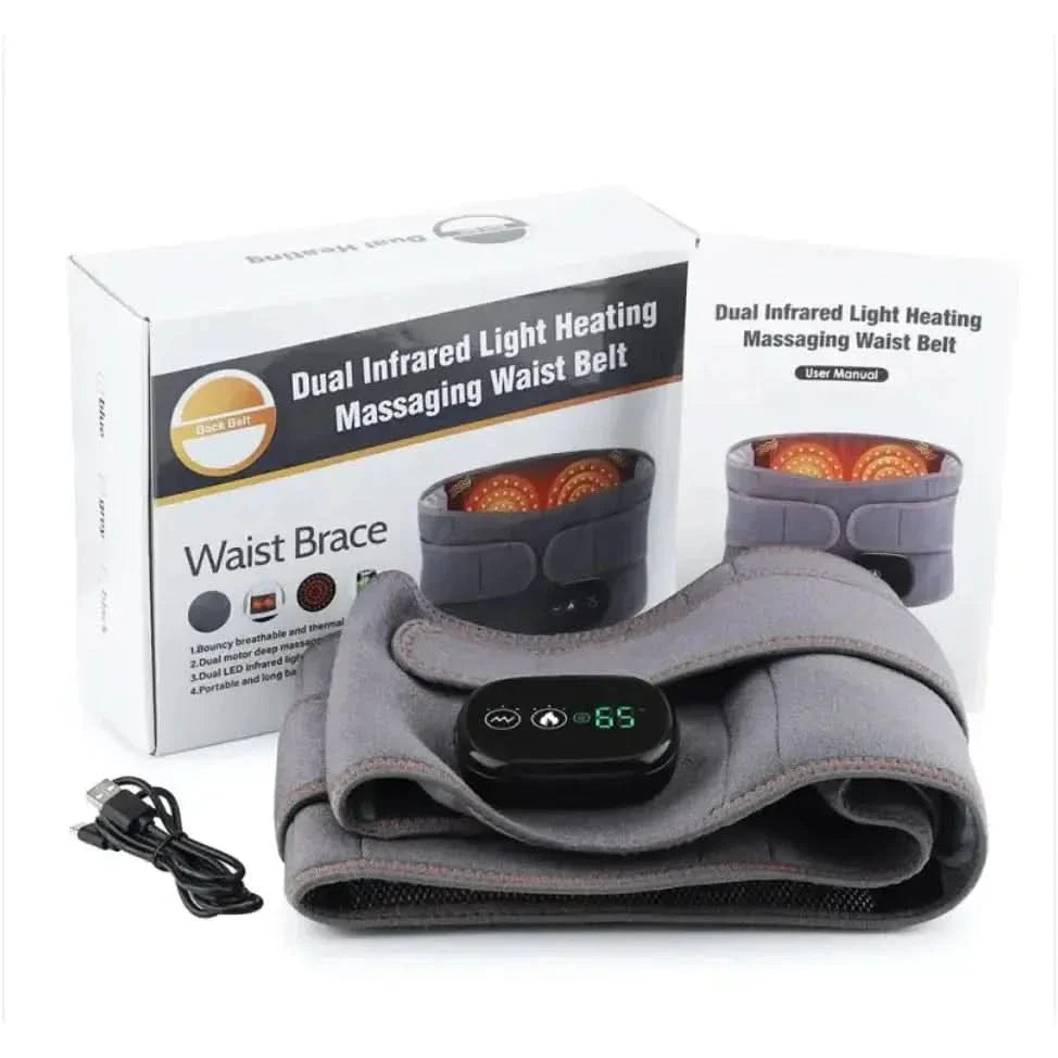 Heated Back Massager Belt for Pain Relief