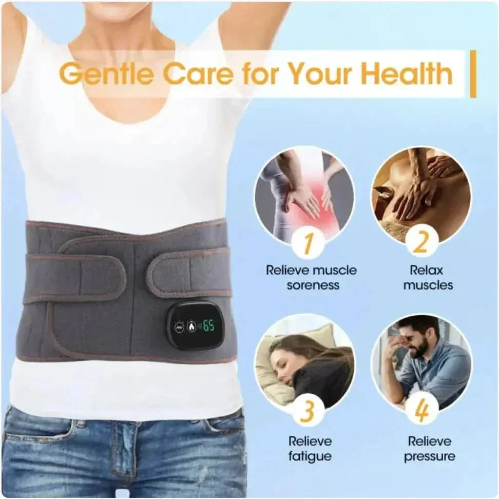 Heated Back Massager Belt for Pain Relief