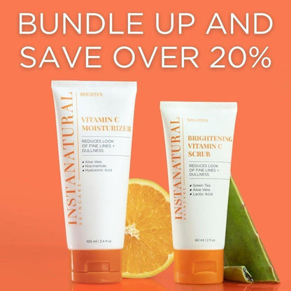 Natural Vitamin C Face Cream & Exfoliating Scrub Set