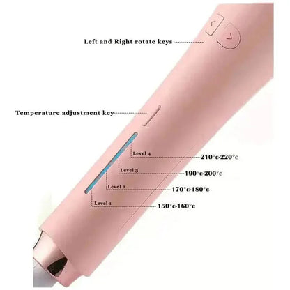 Easy to Use Digital Curling Iron with 4 Heat Settings