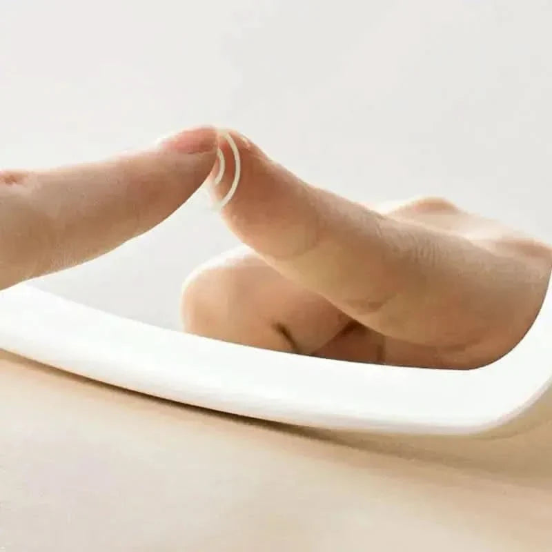 Compact Rechargeable Makeup Mirror with LED Light