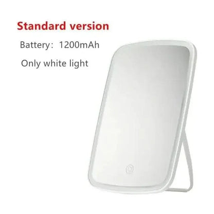 Compact Rechargeable Makeup Mirror with LED Light