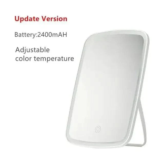 Compact Rechargeable Makeup Mirror with LED Light