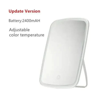 Compact Rechargeable Makeup Mirror with LED Light