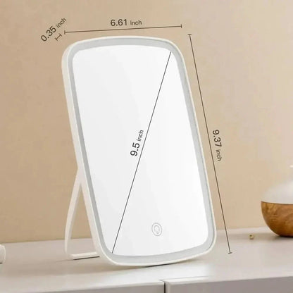 Compact Rechargeable Makeup Mirror with LED Light
