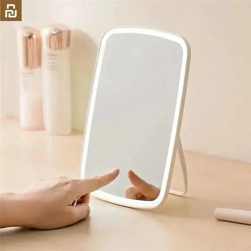 Compact Rechargeable Makeup Mirror with LED Light
