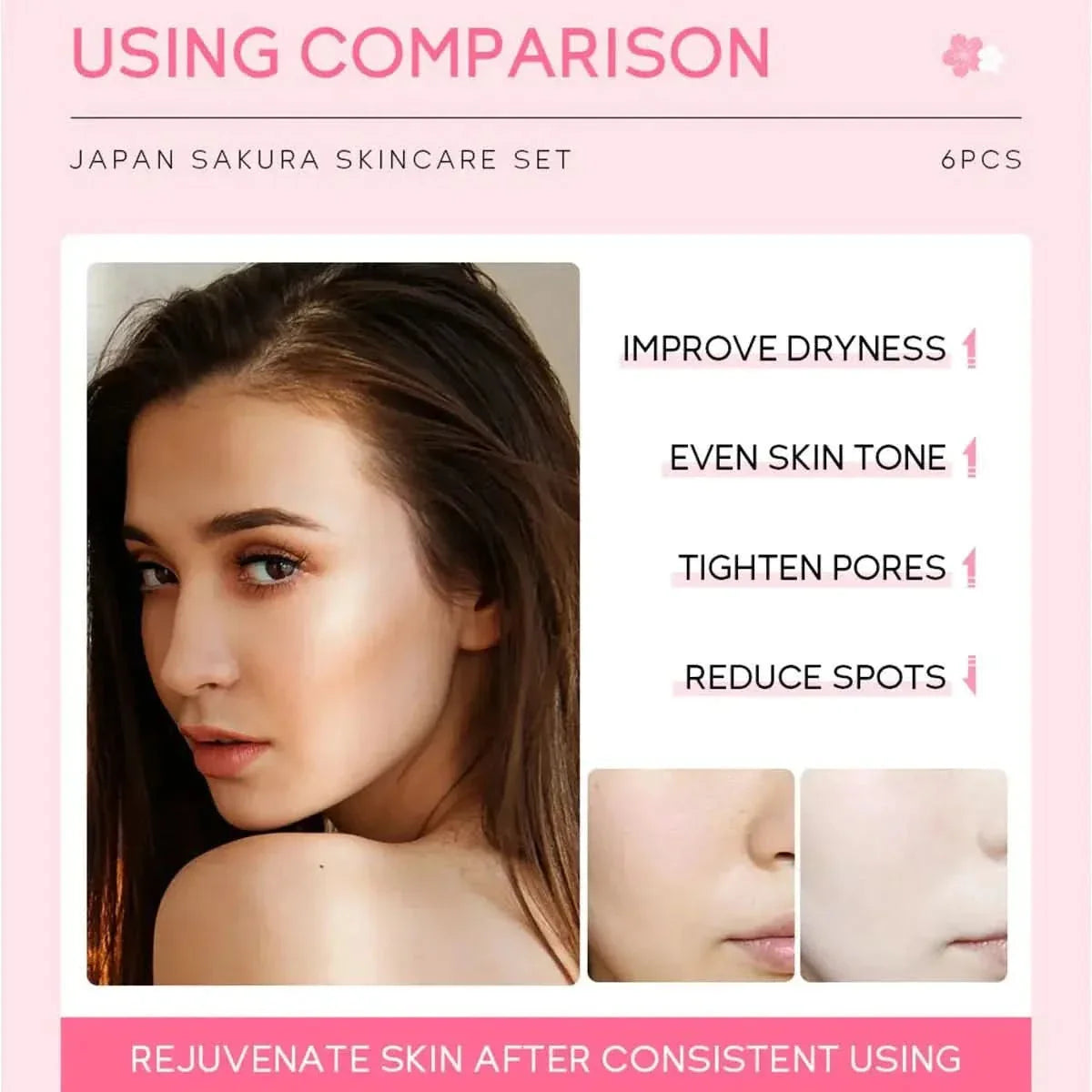 Natural Japanese Skin Care Kit - 6 Piece Glow Set