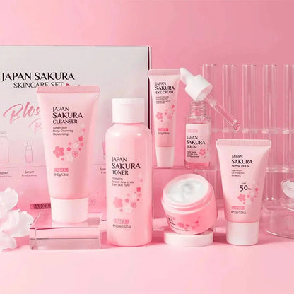 Natural Japanese Skin Care Kit - 6 Piece Glow Set