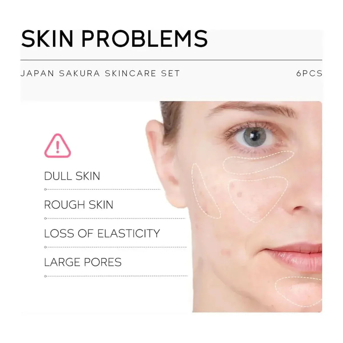 Natural Japanese Skin Care Kit - 6 Piece Glow Set