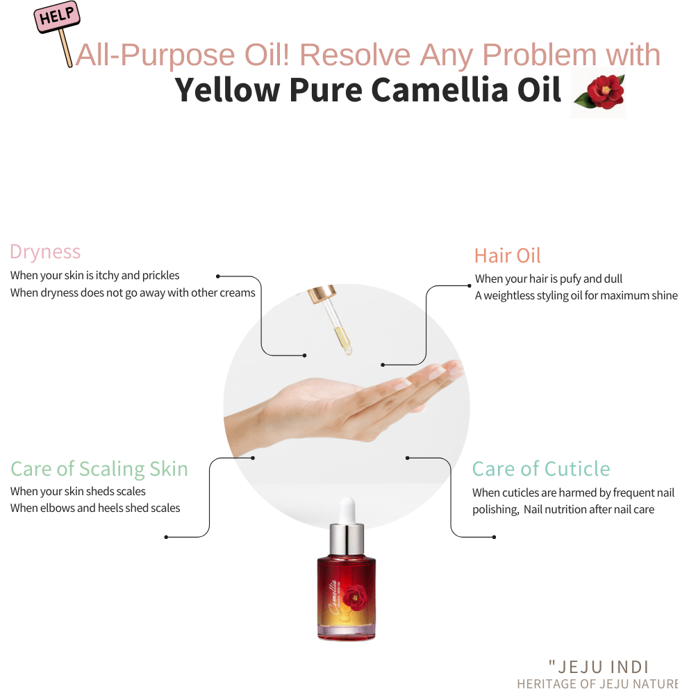 Natural Camellia Oil 30ml - 95% Pure for Glowing Skin