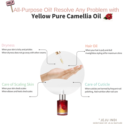Natural Camellia Oil 30ml - 95% Pure for Glowing Skin