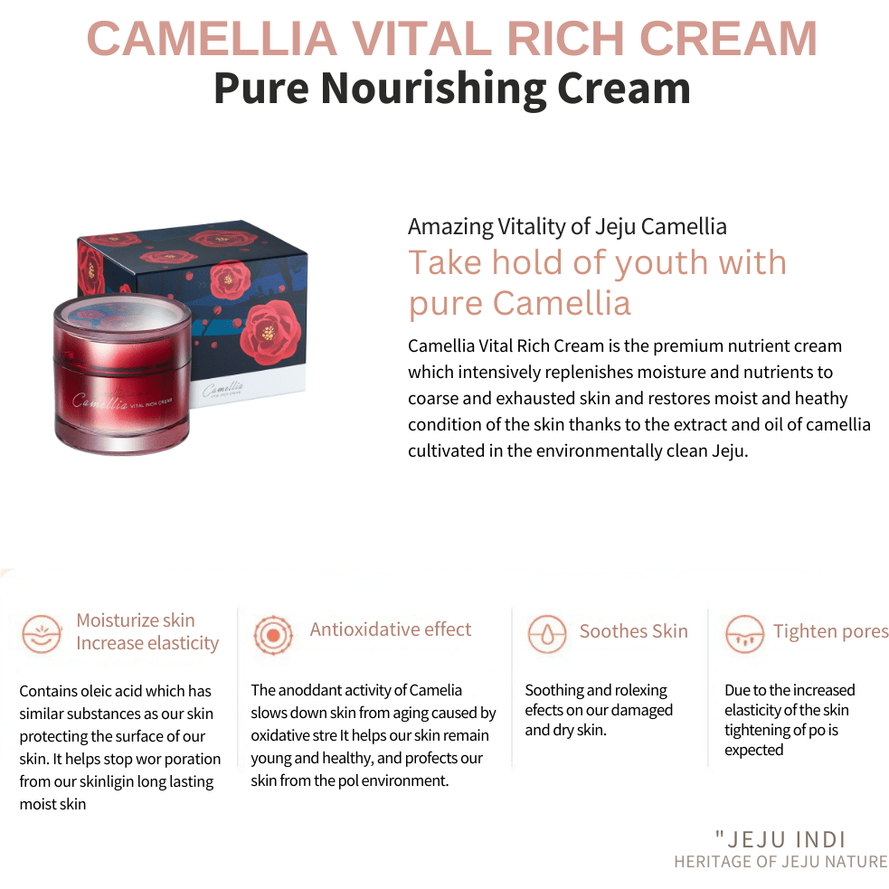 Moisturizing Jeju Camellia Intensive Hydrating Cream 50ml