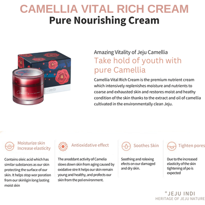 Moisturizing Jeju Camellia Intensive Hydrating Cream 50ml