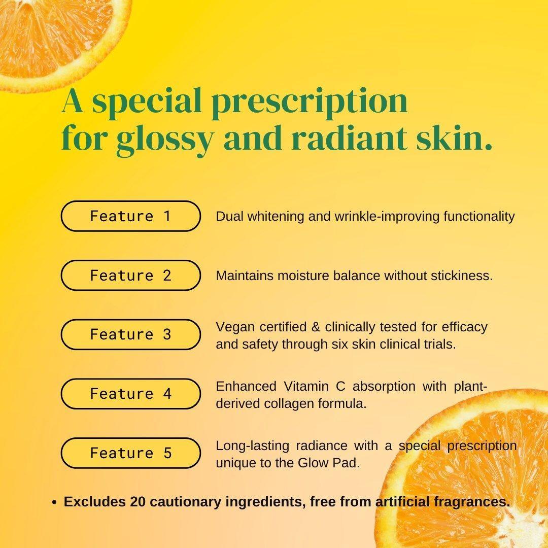 Natural Brightening Facial Toner Pads - 160ml