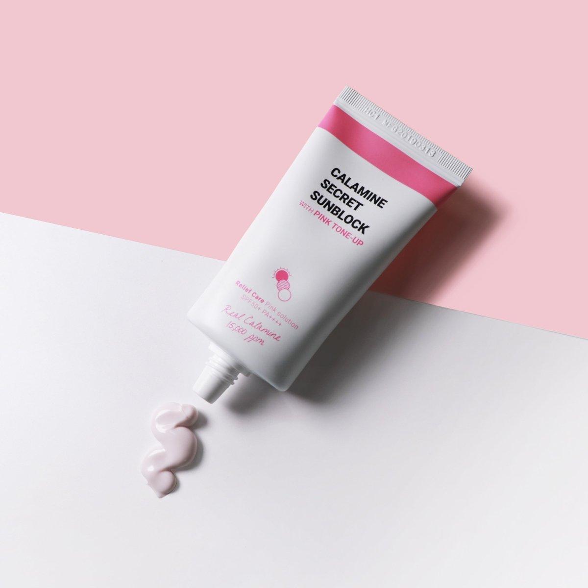 Gentle Calamine Sunscreen with Rosy Glow SPF50+ 50ml