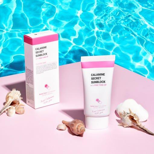Gentle Calamine Sunscreen with Rosy Glow SPF50+ 50ml - Mycosmeticslondon