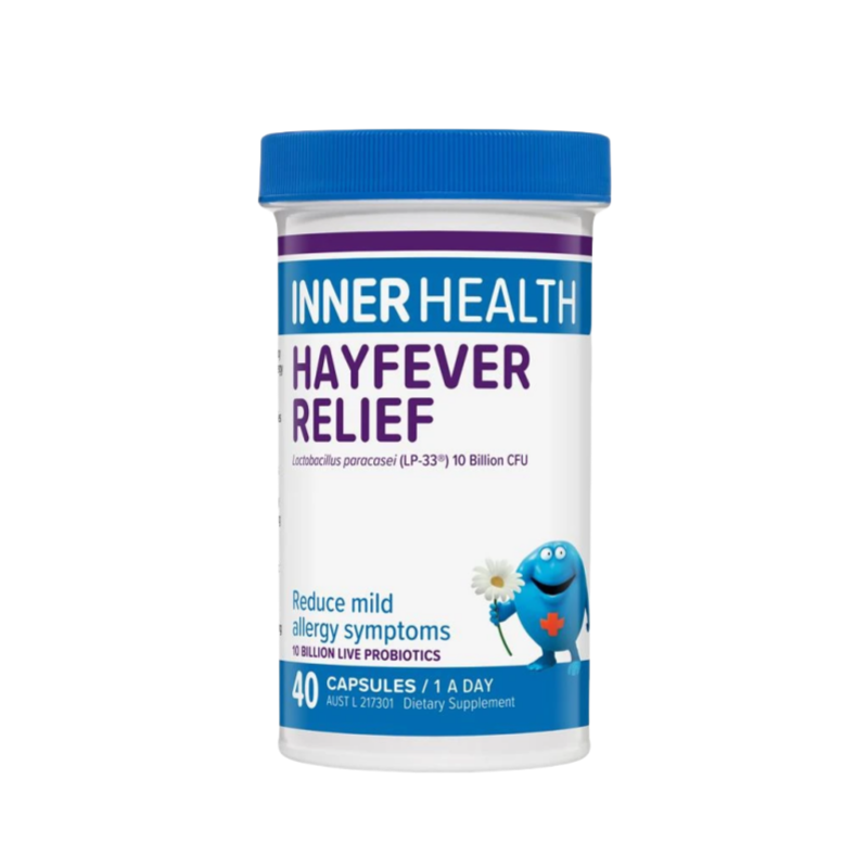 Natural Hay Fever Relief Probiotic Capsules - Mycosmeticslondon