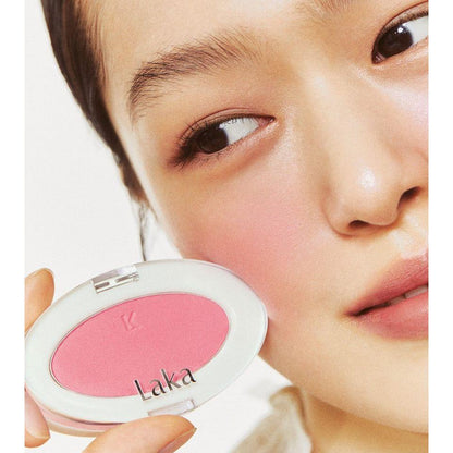 Soft Pink Silk LAKA Blush with Shimmer Finish