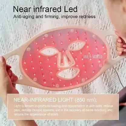 Glowing Skin LED Face Mask | Portable Wireless Light Therapy