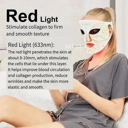 Glowing Skin LED Face Mask | Portable Wireless Light Therapy