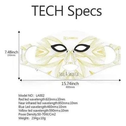Glowing Skin LED Face Mask | Portable Wireless Light Therapy