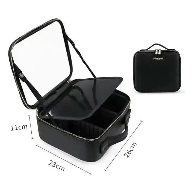 Compact LED Travel Makeup Bag