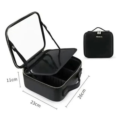 Compact LED Travel Makeup Bag