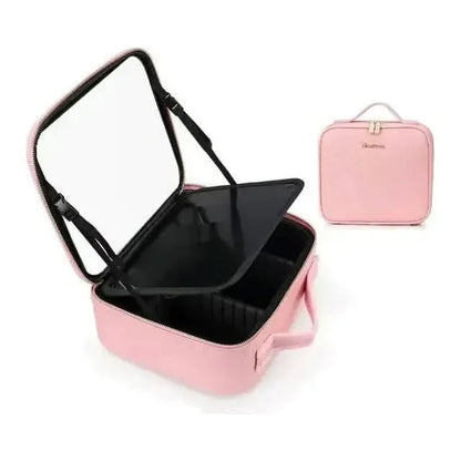 Compact LED Travel Makeup Bag