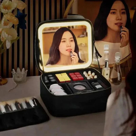 Compact LED Travel Makeup Bag - Mycosmeticslondon