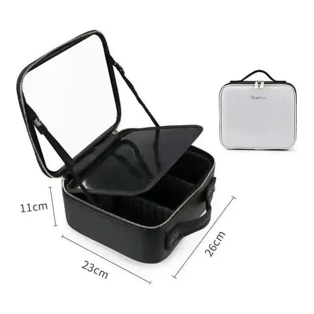 Compact LED Travel Makeup Bag
