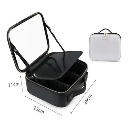 Compact LED Travel Makeup Bag