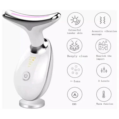 Rejuvenating LED Facial Massager with Heat Therapy