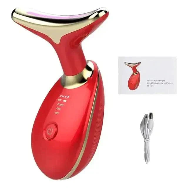 Rejuvenating LED Facial Massager with Heat Therapy