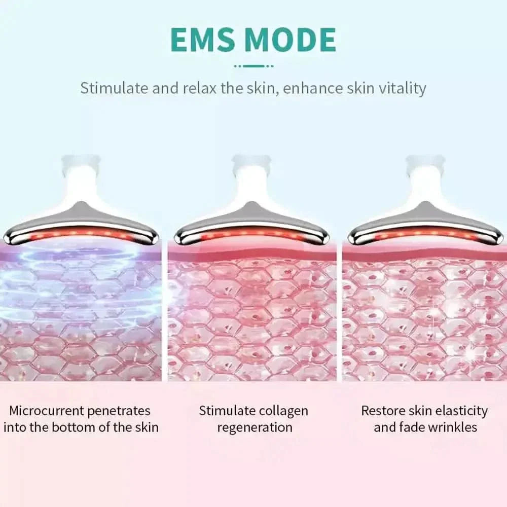 Rejuvenating LED Facial Massager with Heat Therapy