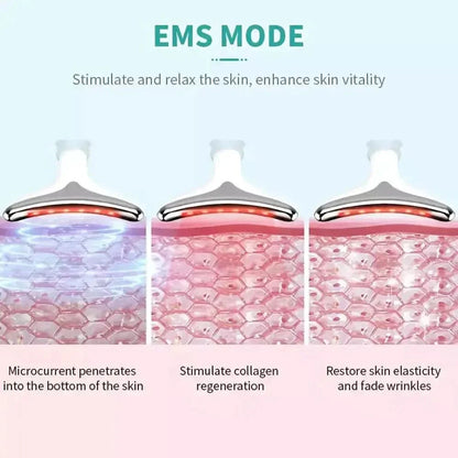 Rejuvenating LED Facial Massager with Heat Therapy