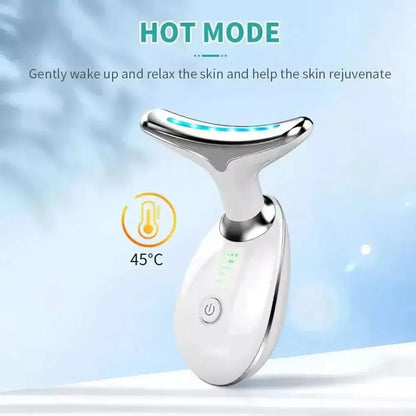 Rejuvenating LED Facial Massager with Heat Therapy