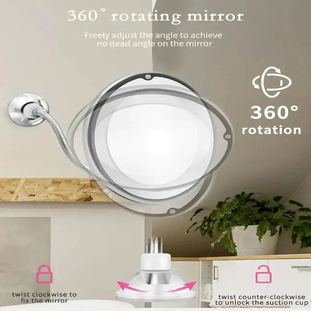 Bright Adjustable Vanity Mirror with LED Lights