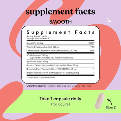 Natural Cellulite Reducing Vitamin Capsules 30 Count