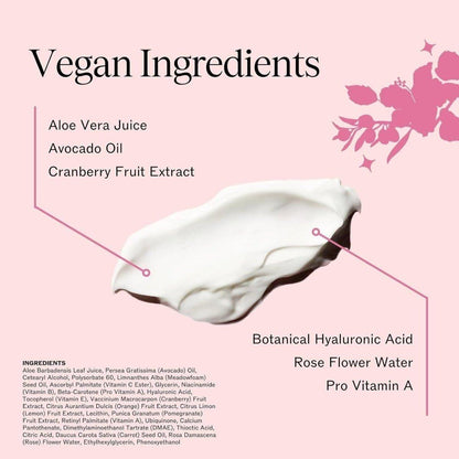 Moisturizing Facial Cream with Rose & Pomegranate
